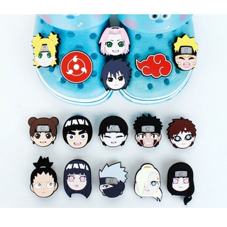 การ์ตูนนารูโตะ จิบบิต สําหรับ Croc Charm อะนิเมะ Jibitz Charms Pins Kakashi Jibits Crocks สําหรับผู้ชาย อุปกรณ์เสริมรองเท้า หัวเข็มขัดตกแต่ง