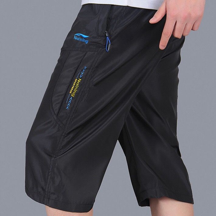 กางเกงขาสามส่วนทรงหลวมสำหรับเล่นกีฬาฤดูร้อน-กางเกง-กางเกง-กางเกงขาสั้นชายหาดขนาดใหญ่แห้งเร็วสำหรับผู้ชาย