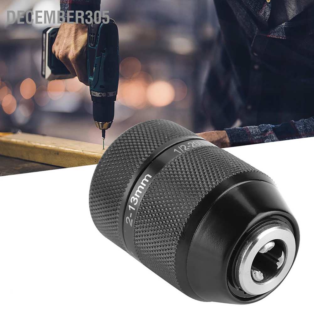 December305 13mm Metal Drill Chuck 1/2 Mount Self Locking Keyless ...