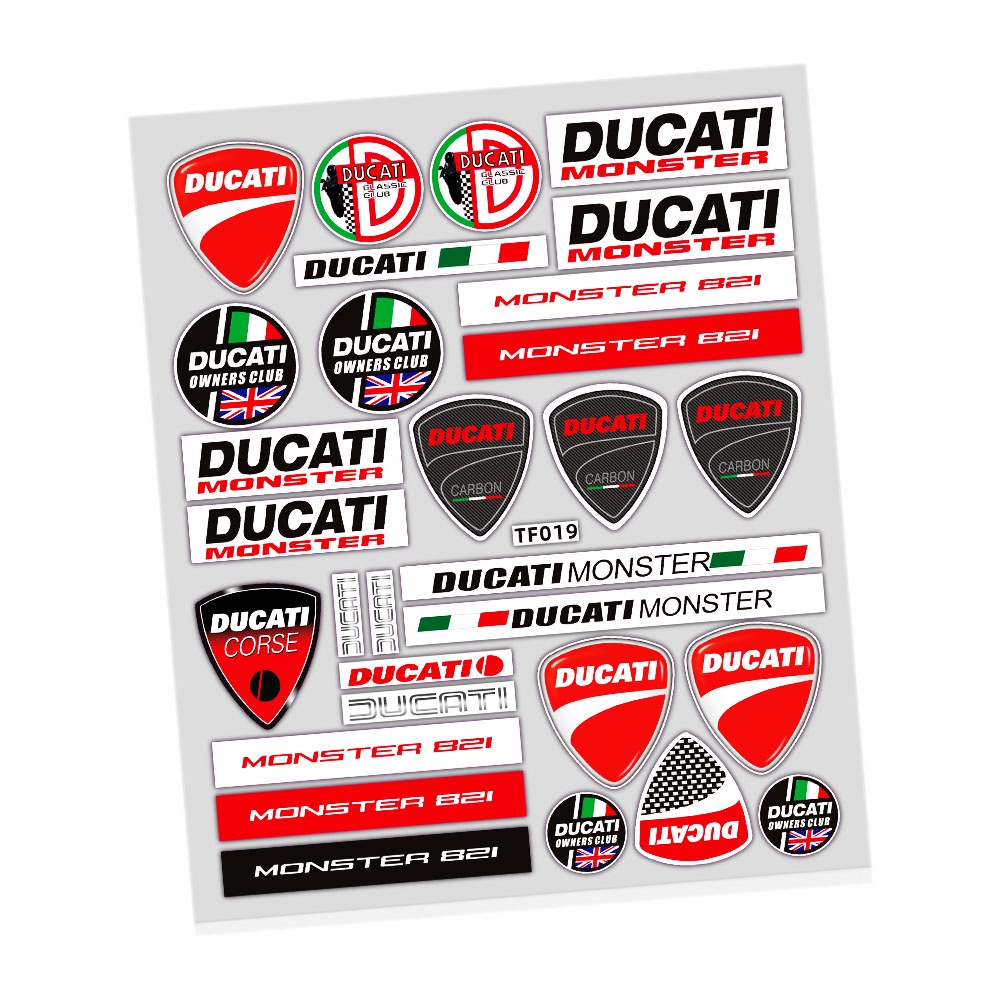 สติกเกอร์สะท้อนแสง-ducati-กันน้ํา-สําหรับติดตกแต่งถังน้ํามันรถจักรยานยนต์-ducati-monster-795-796-821-1200s