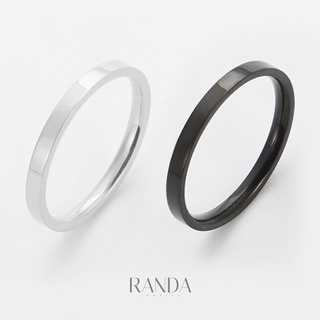 แหวนเงิน แหวน Dior งานHi:ens1:1 Randa แหวนนิ้วชี้ ช่วยเรื่องการงาน 1 mm 2 mm 3 mm แหวนคู่ สแตนเลส ไม่บิด ไม่เบี้ยว แข็งแ
