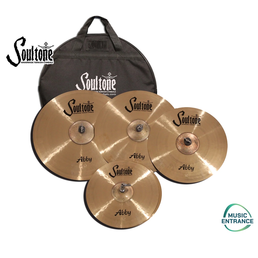[ใส่โค้ดลด10]Soultone ABBY Cymbal Set Hi Hat Crash Ride แฉ ฉาบ สำหรับ