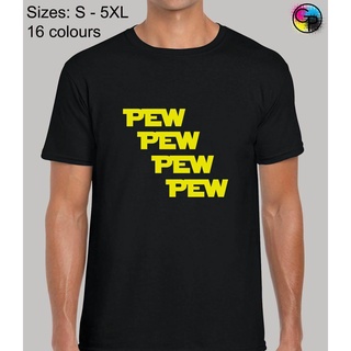 เสื้อคู่รัก - เสื้อยืดผู้ชายเทรนด์สุดฮอตPewPewPewSpaceWarsSciFiMoieแรงบันดาลใจNoeltyRegularสําหรับ9