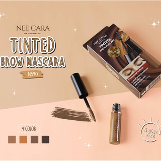 NEE CARA TINTED BROW MASCARA N590 มาสคาร่าคิ้ว ช่วยเติมขนคิ้วให้เต็ม ดูมีมิติ เคลือบเส้นขน