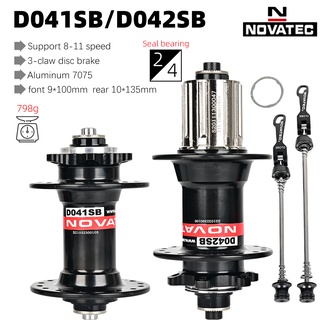 Novatec ดุมล้อหน้า หลัง D041SB D042SB 28 32 36 รู 8 9 10 11 12 ความเร็ว สําหรับรถจักรยานเสือภูเขา