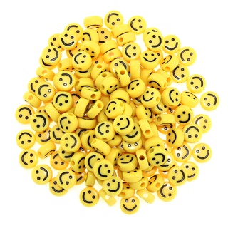 ภาพหน้าปกสินค้าลูกปัดอะคริลิค รูปหน้ายิ้ม สีเหลือง ขนาด 10 มม. สําหรับทําเครื่องประดับ สร้อยคอ สร้อยข้อมือ แฮนด์เมด DIY จํานวน 100 ชิ้น ที่เกี่ยวข้อง