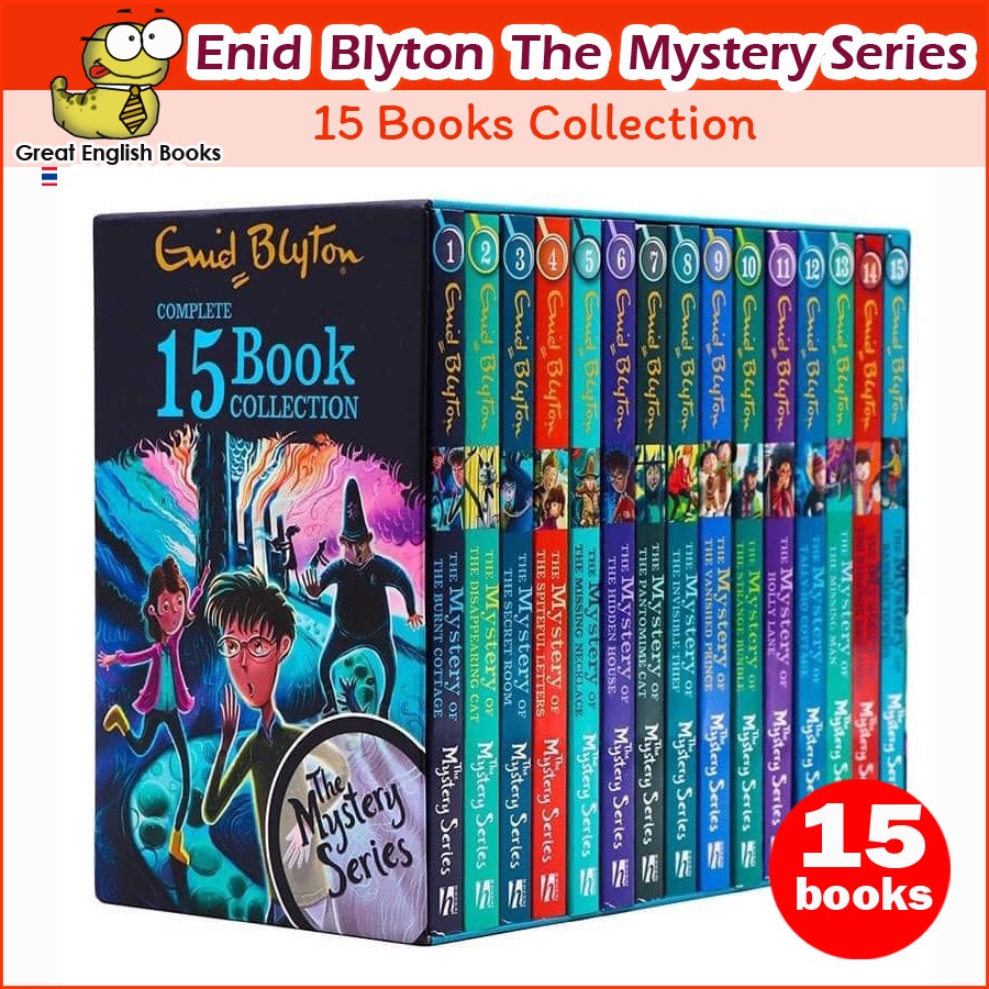 กล่องตำหนิ-หนังสือภาษาอังกฤษเด็ก-the-mystery-series-find-outers-complete-15-books-collection-box-set-by-enid-blyton