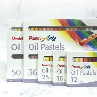 สีชอล์ค เพนเทล Pentel Oil Pastels 12/16/25/36/50 สี