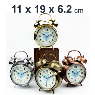 ภาพหน้าปกสินค้า  นาฬิกาปลุก สไตล์วินเทจมีไฟหน้าจอ (คละสี) TWIN BELL& ALARM CLOCK 2030 รุ่น Clock-2030-04a-Song ที่เกี่ยวข้อง