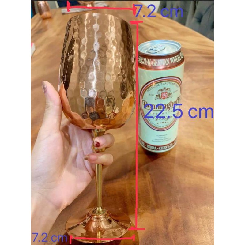 แก้วไวน์ทองแดงเเท้100-copper-wine-glass-เหลือ3ใบสุดท้ายในไทย