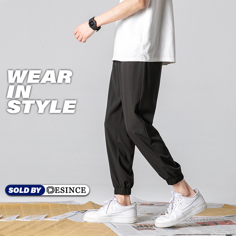 desince-กางเกงวอร์มขายาว-ลําลอง-ใส่สบาย-ทรงตรง-สไตล์เกาหลี-สําหรับผู้ชาย-เหมาะกับการเข้ายิม-mp-089