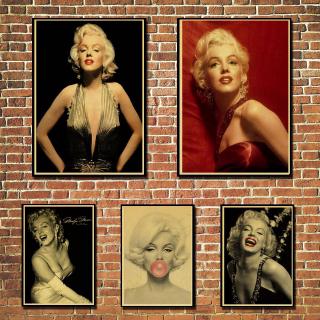 seven year itch painting mural star Marilyn Monroe Movie retro Poster comic kraft paper wallpaper printed draw hanging picture