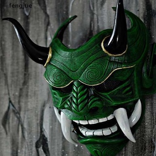 fengjue Japanese Ghost Hannya Halloween Masquerade Mask Prajna Half Face Masks Samurai FJ