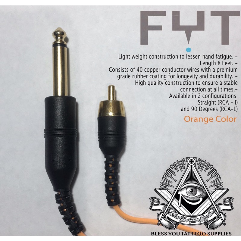 FYT RCA CLIP CORD I (แบบหัวตรง) | Shopee Thailand