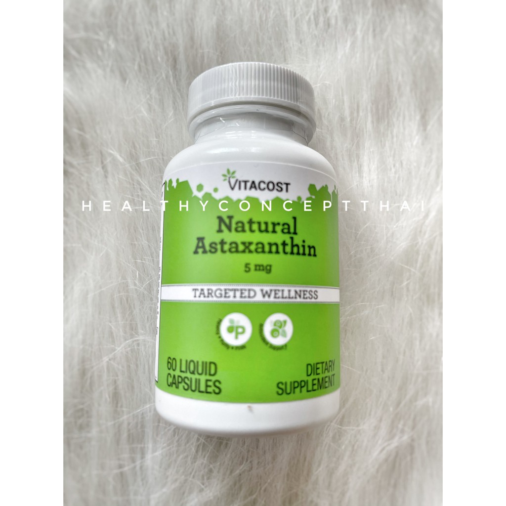 Vitacost Natural Astaxanthin 5 mg 60 softgels Shopee Thailand