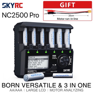 &lt;ฟรีของแถม &gt; ใหม่ NC2500 Pro SKYRC ที่ชาร์จแบตเตอรี่ และปล่อยประจุ SKYRC NC2500 Pro NiMH NiCd LCD สําหรับแบตเตอรี่ AA AAA 3in1