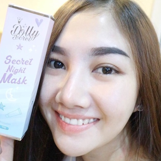 มาส์กหน้า-สลิปปิ้งมาส์ก-ดอลลี่ซีเคล็ด-dolly-secret-booster-mask-หน้าใส-ใน-1-คืน-vitamin-mask