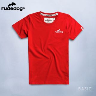 Rudedog เสื้อยืด รุ่น basic19 สีแดง