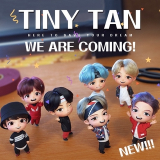 ตุ๊กตาฟิกเกอร์ Bts Tinytan ขนาดเล็ก 7 ชิ้น/ชุด