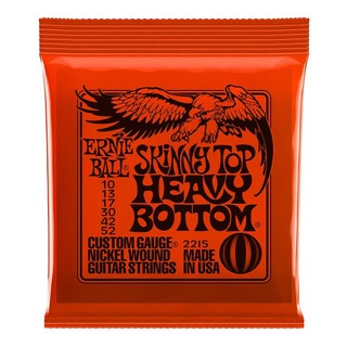 สายกีตาร์ไฟฟ้าErnie Ball Skinny Top Heavy Bottom 2215 Nickel Guitar Strings 10 - 52