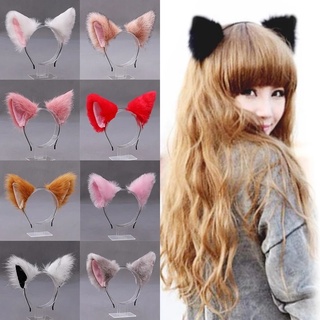 Girls Cute Fox Ear Headbands/ Women Fashion Elastics Cosplay Costume Hair Hoop/ Party Decoration Headdress