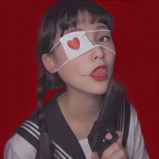 🔥Sale🔥ผ้าปิดตา Heart Gothic Anime Blindfold พร้อมส่ง