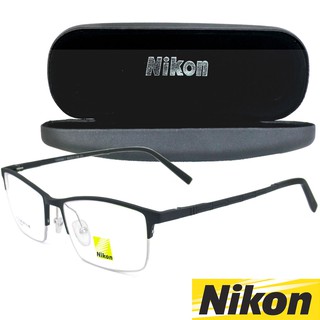 Nikon แว่นตา รุ่น CX-6300 C-1 สีดำด้าน กรอบแว่นตา Eyeglass frame ( สำหรับตัดเลนส์ ) ทรงสปอร์ต วัสดุ อลูมิเนียม Aluminium
