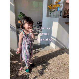 [Babycat] พร้อมส่ง ลดกระหน่ํา ชุดเสื้อผ้าแฟชั่น ลายทาง น้ําหนักเบา สไตล์เกาหลี ญี่ปุ่น สําหรับเด็กผู้หญิง 2022