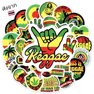 สติ๊กเกอร์ Style Reggae Bob Marley สติ๊กเกอร์สายเร็กเก้ สติ๊กเกอร์ติดตกแต่ง รุ่นใหม่สีสด กันน้ำ 52pcs.