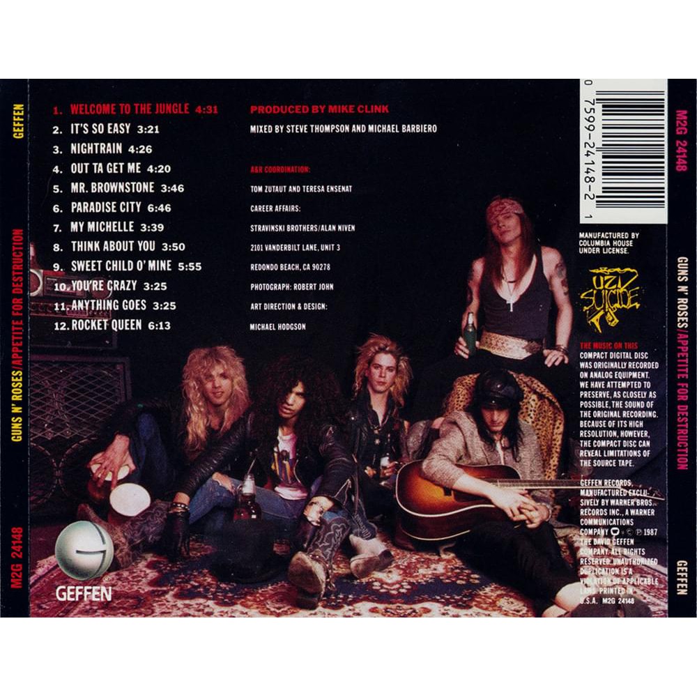 ซีดีเพลง-cd-guns-n-roses-1987-appetite-for-destruction-ในราคาพิเศษสุดเพียง159บาท