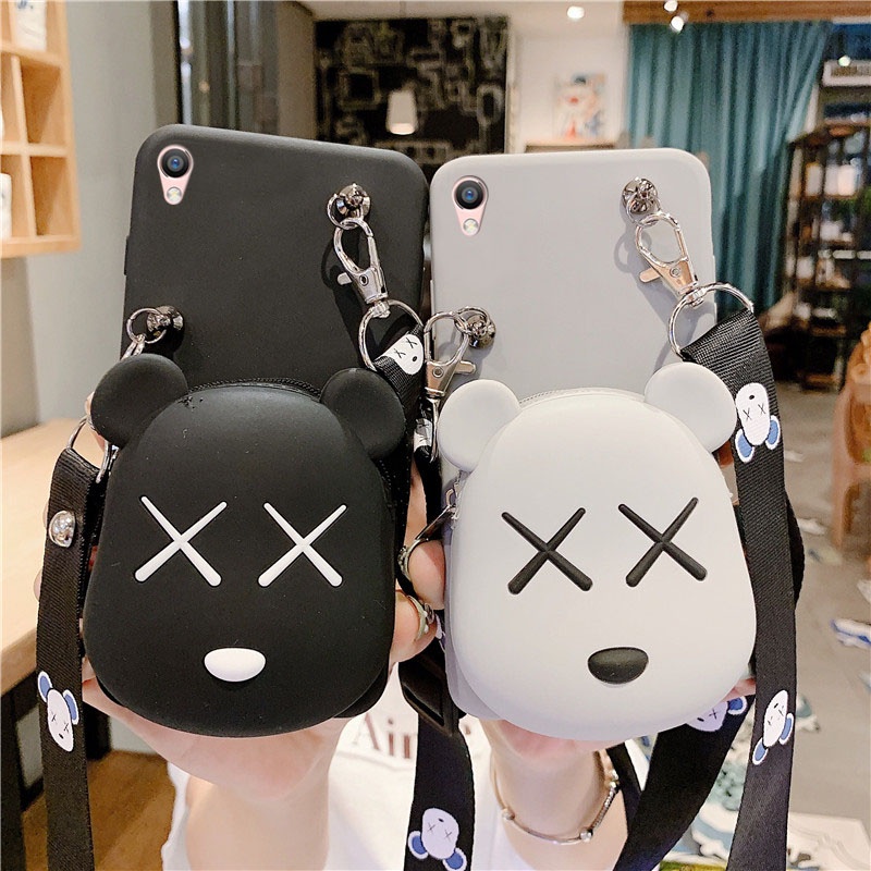 เคสโทรศัพท์มือถือ-ลาย-kaws-พร้อมกระเป๋าสตางค์-และสายคล้อง-สําหรับ-case-infinix-hot-30-30i-20s-20-20i-9-10-11-2022-12-play-10s-11s-nfc-12i-note-12-g96-8-10-11-11s-pro-smart-7-5-6-hd-zero-5g-tecno-pova-