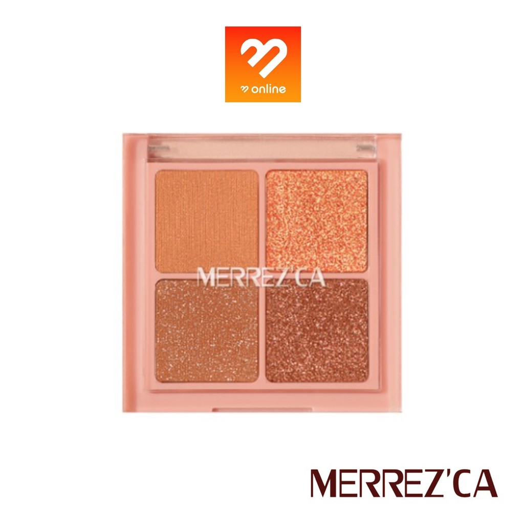 ภาพหน้าปกสินค้าNEW  พาเลท 4 ช่อง MERREZCA Eye Color palette มีทั้งเนื้อแมท & เนื้อชิมเมอร์ 4* 1.8 g. เนื้อแน่น สีชัด ติดทน อายแชโดว์