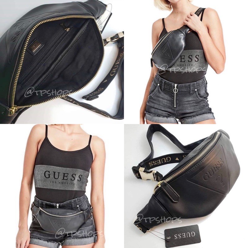 กระเป๋าคาดอก-คาดอก-กระเป๋าคาดอก-guess-guess-gym-embossed-logo-waist-pack