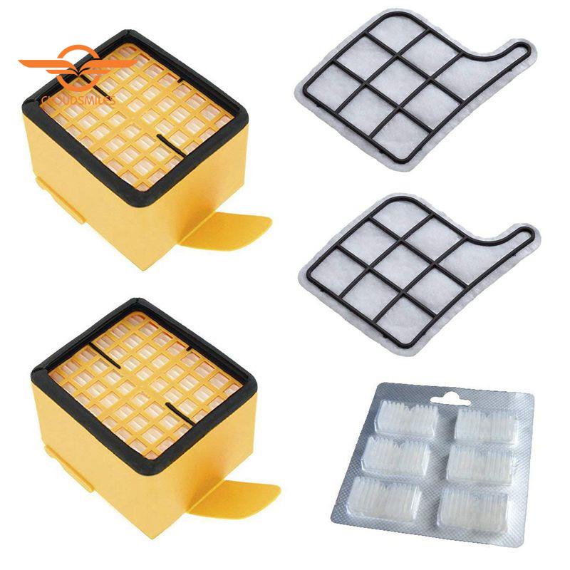 Kit De 12 Bolsas + Filtros HEPA Para Aspiradora Vorwerk Kobold VK135 Y VK136 - Incluye 2 Filtros De Motor