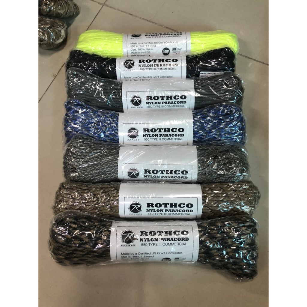 เชือก-rothco-nylon-paracord-type-iii-550-lb-ของแท้-made-in-usa