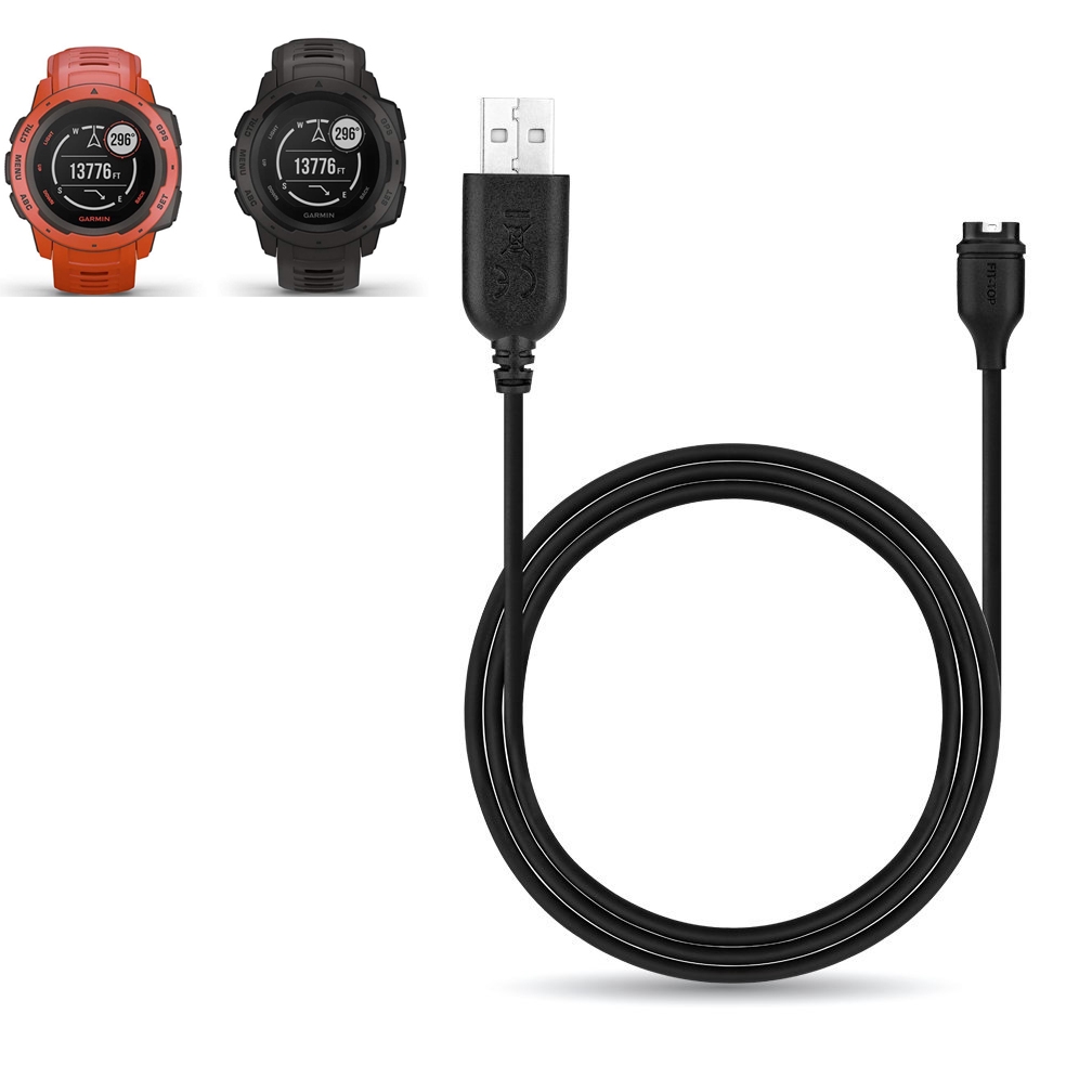 ภาพหน้าปกสินค้าสายชาร์จ USB สำหรับ Garmin Instinct Fenix 5 6 5X 6X 5S 6S Plus instinct 2 Vivoactive 3 music 4 935 245 945 745 Venu 2 2S Sq เครื่องชาร์จนาฬิกา