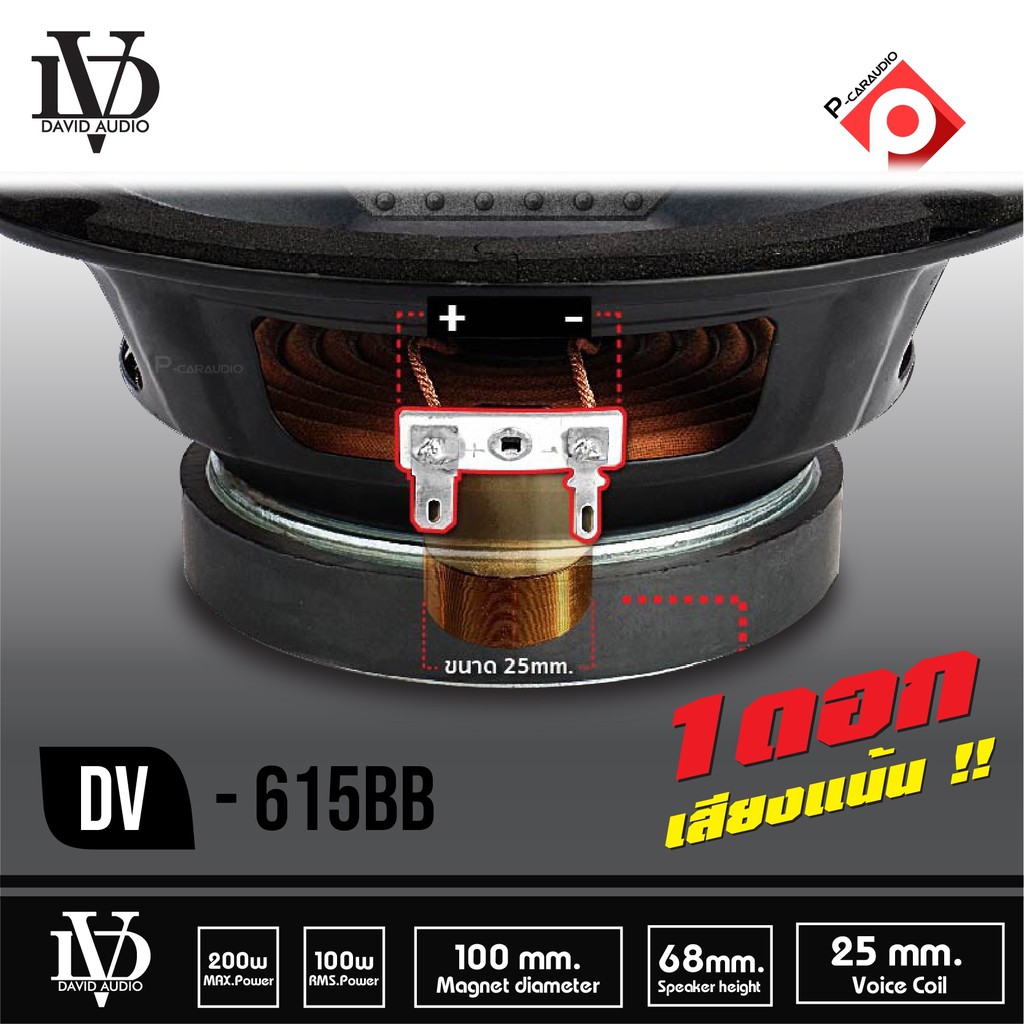 dv-615r-no-logo-ลำโพงติดรถยนต์-ลำโพง-ราคาข้างละ-99บาท-เสียงกลาง-6-ลำโพงรถยนต์-ลำโพง6-แรงๆ