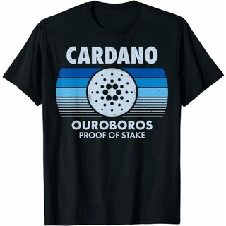 เสื้อยืด พิมพ์ลาย Cardano ADA Cryptocurrency Crypto สไตล์เรโทร สําหรับผู้ชาย 920706