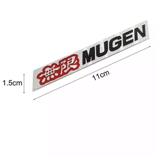 logo-plate-type-r-mugen-vtec-si-turbo-แบบตัวนูน-ติดหลังรถและหน้ารถ-งานโลหะoem