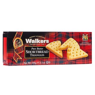 Walkers Pure Butter Shortbread Triangle วอคเกอร์ บิสกิตนำเข้าจากสก็อตแลนด์ ขนาด 150 กรัม