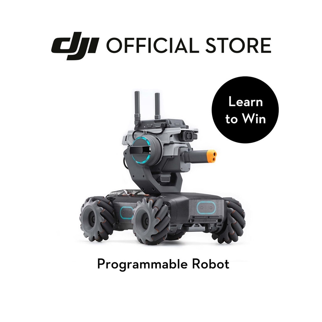 dji-robomaster-s1-หุ่นยนต์รถถัง-ติดกล้อง-สามารถเขียนโปรแกรมคำสั่ง-มีเซนเซอร์ป้องกันสิ่งกีดขวาง