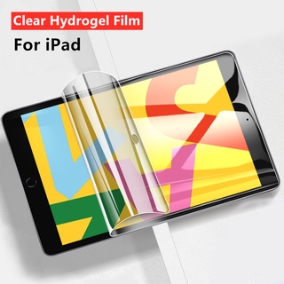 ฟิล์มไฮโดรเจล เหมาะสำรับ iPad Pro 11 2020 Pro 2020 iPad 8 10.2 2019 Air 10.5 Mini 4 5 Pro 11 12.9 10.5 9.7 12.9 iPad8 10.2inches Clear Screen Protector Clear Hydrogel Soft ฟิล์มนุ่มใหม่ คุณภาพสูง อุปกรณ์กันรอยหน้าจอ