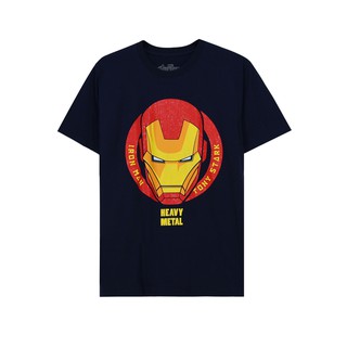 เสื้อยืดผ้าฝ้ายพิมพ์ลายขายดี เสื้อยืดการ์ตูน ลายไอรอนแมน ลิขสิทธ์แท้ Iron Man T-Shirts (0220-682)