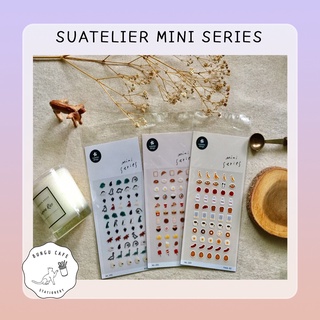 Suatelier Mini Series Sticker // สติ๊กเกอร์ตกแต่งจิ๋ว ไซส์มินิ ลวดลายน่ารัก หลายรูปแบบ