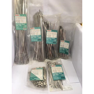 "HACO" STAINLESS STEEL CABLE TIE (100EA/PACK) ***ราคาต่อแพ็ค***  (สามารถออกใบกำกับภาษีได้ค่ะ)