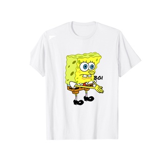 [S-5XL] เสื้อยืด พิมพ์ลาย SpongeBob SquarePants Boi Meme สําหรับผู้ชาย