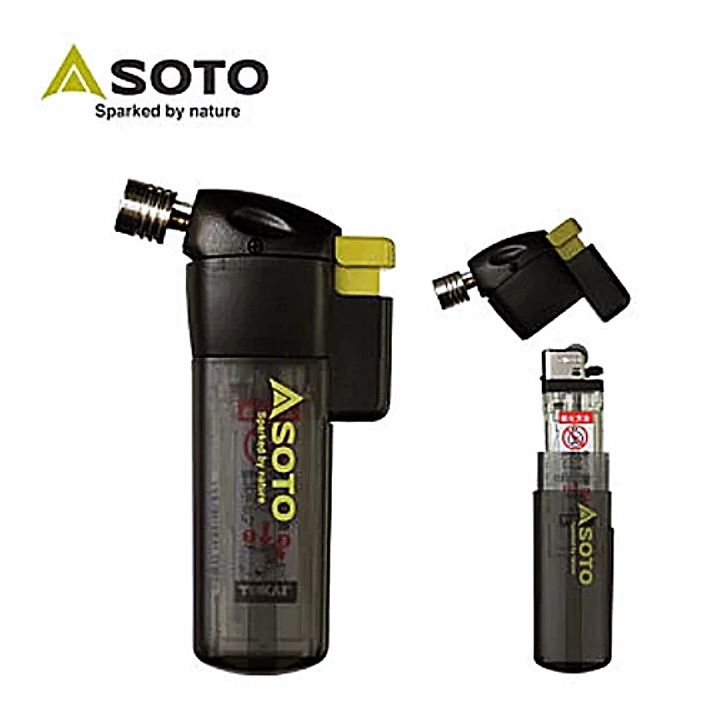 ไฟแช็คฟู่-soto-pocket-torch-and-refillable-lighter-black