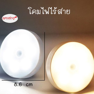 ภาพหน้าปกสินค้าพร้อมส่ง/ Amazinghouse/ LEDไฟเซ็นเซอร์ 8.6cm/ไฟติดห้องนอน ไฟเสียบusb โคมไฟอัตโนมัติในบ้าน โคมไฟแบบชาร์จ ที่เกี่ยวข้อง