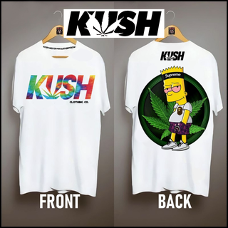 เสื้อยืดเด็กผช - KUSH วัฒนธรรมการออกแบบวินเทจแรงบันดาลใจผ้าฝ้ายหลวมเสื้อผ้าเสื้อยืดสําหรับผู้ชายเสื