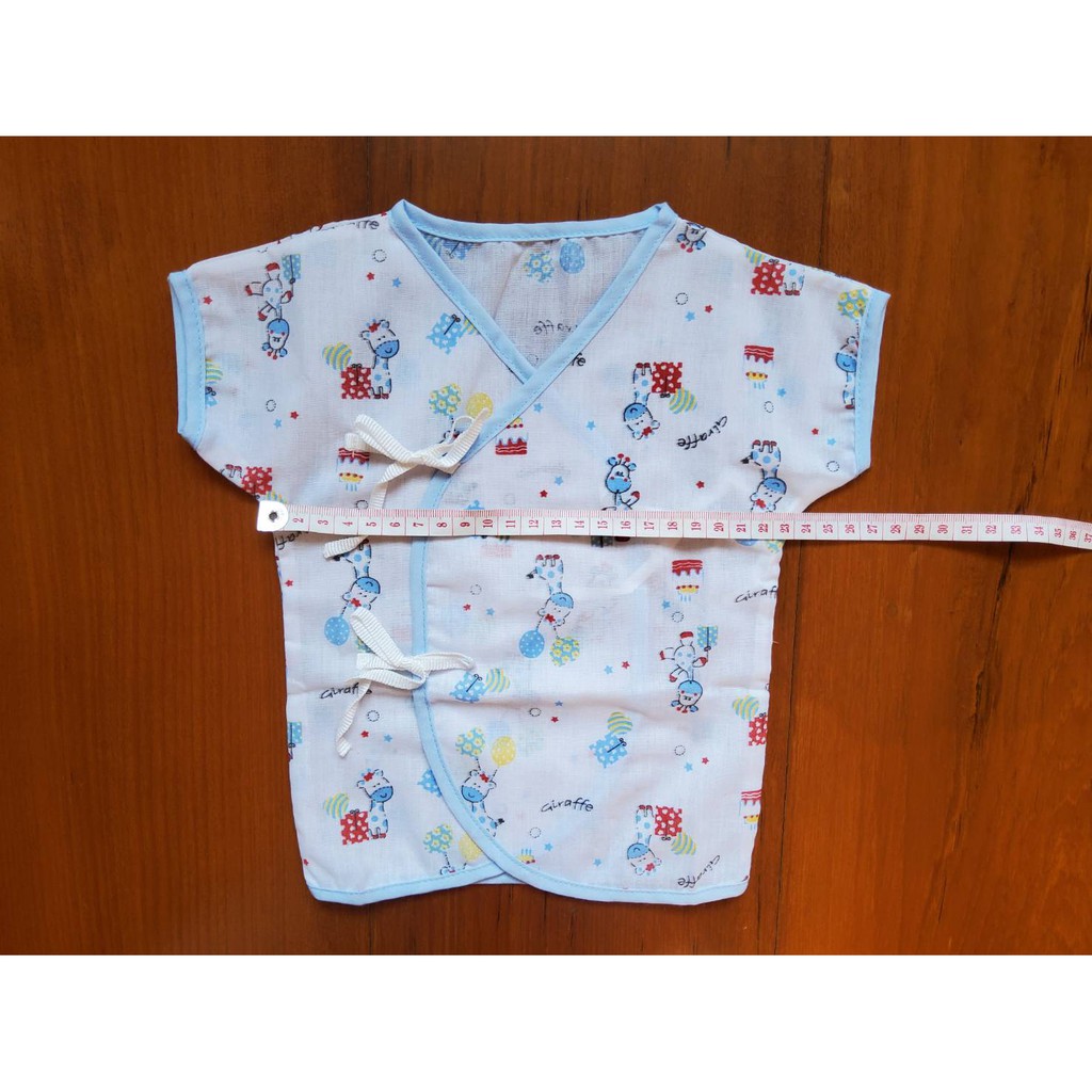 poon-baby-ชุดผ้าป่านแบบผูกหน้า-เสื้อ-กางเกงเข้าชุด-ราคาถูก-สำหรับเด็กแรกเกิด-3-เดือน-คละลาย-เลือกโทนสีได้